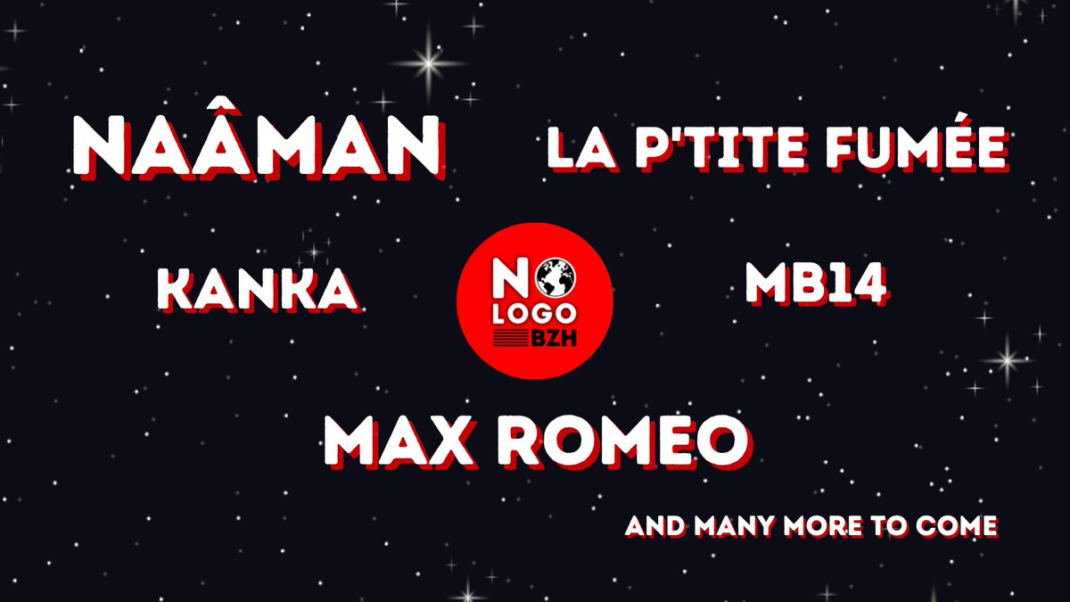 Nologobzhoff's tweet photo. ￼🎵5 PREMIERS NOMS 🎵
Et ce n’est que le début 😉 500 pass promo https://t.co/30jBgkIfHv Dépêchez-vous d’en profiter !!! #naaman #laptitefumee #maxromeo #mb14 #kanka #reggae #roots #dub #musiquedumonde #festivalmusic #festivalreggae #live #bretagne https://t.co/S129Kbb46a