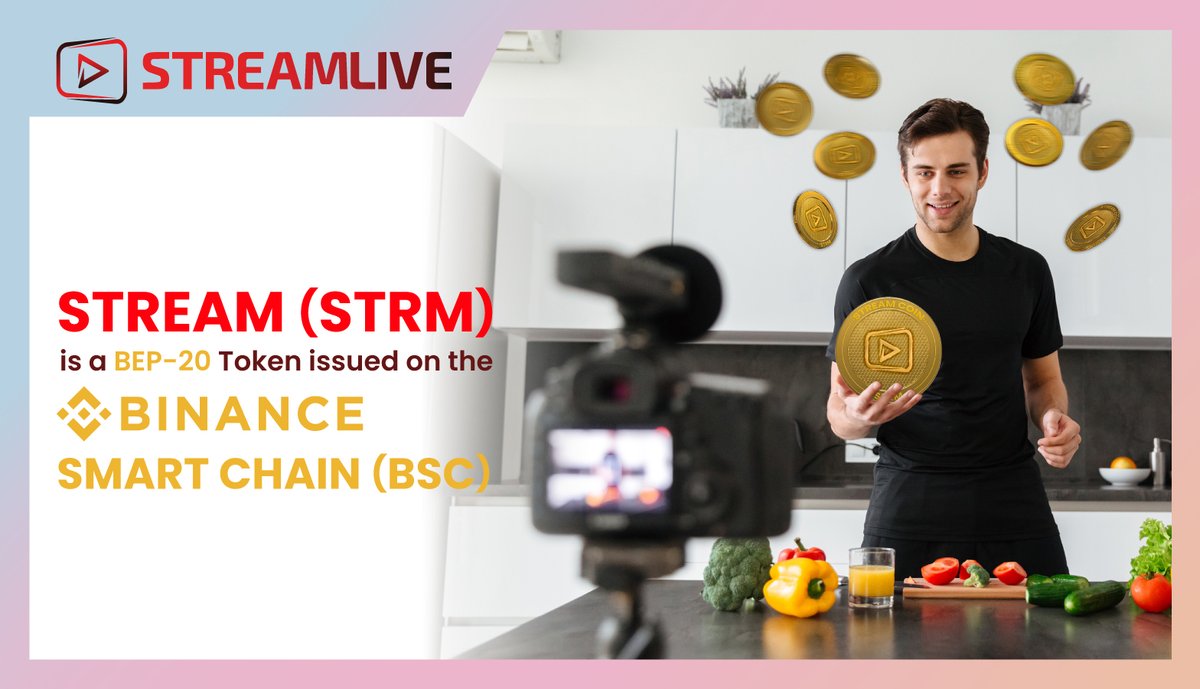 streamcoin_strm's tweet photo. 🤩 STREAM (STRM) is the native token of #StreamLive multi-streaming platform. It is a BEP-20 token issued on the #BinanceSmartChain.

#LiveView #StreamCoin #STRM #Binance #multistreaming #multistreamers #streamanywhere #streamnow #binanceblockchain #bep20token #bep20 #lovestream https://t.co/Mafld1tb0q