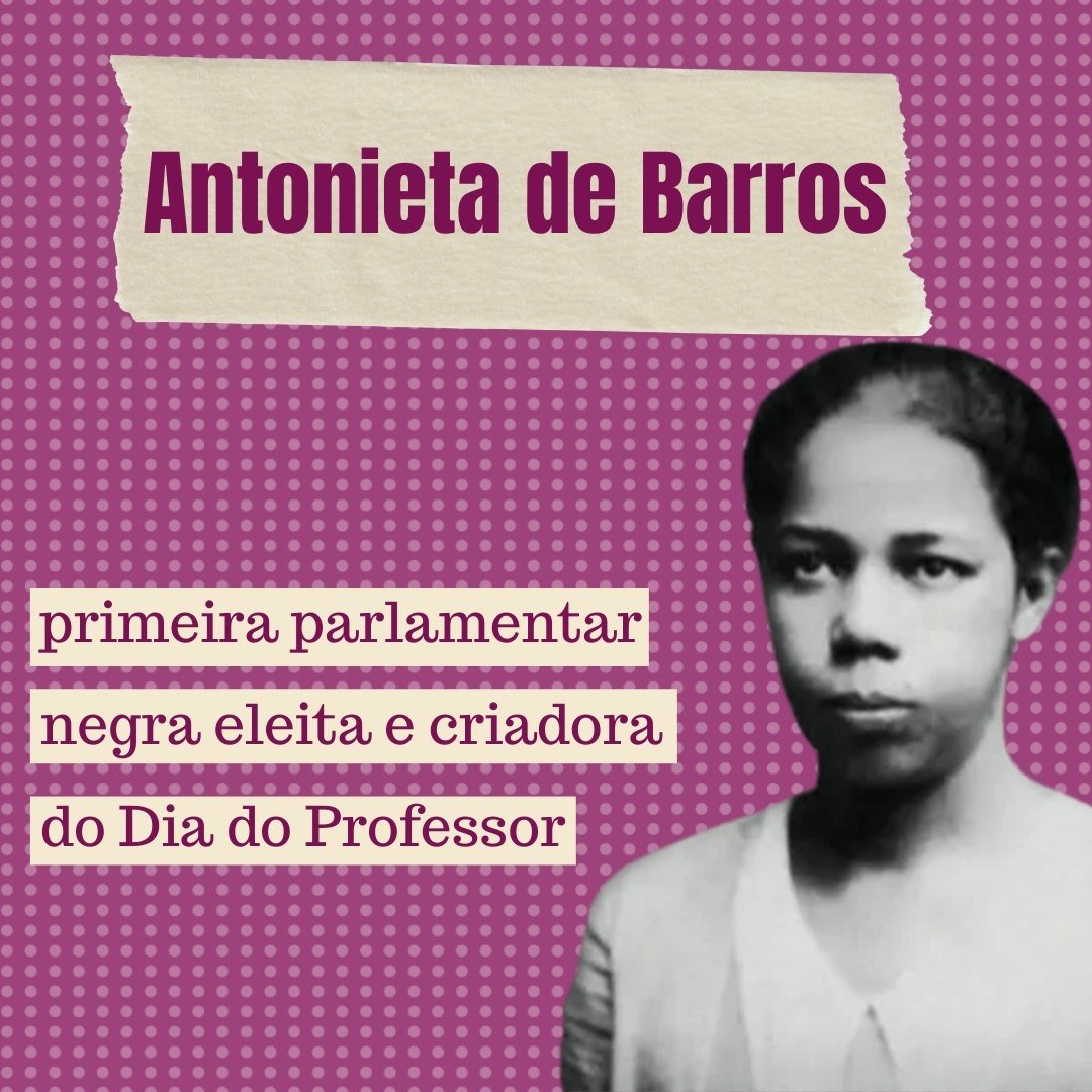 UJSBRASIL's tweet photo. A primeira mulher negra a ser eleita no país acreditava que a educação era o caminho para o futuro e instituiu o marco para que os educadores passassem a ser vistos como importantes agentes de mudanças na sociedade. #20NForaBolsonaroRacista https://t.co/tSQxW3jpFy