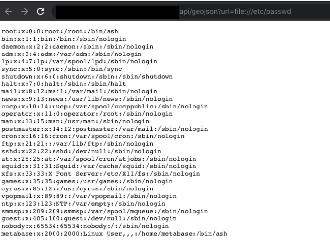 galnagli's tweet photo. There are more than 17k publicly accessible Metabase instances on shodan and few BB programs that were affected as well, the fix is super easy for 
CVE-2021-41277 and the impact is CRITICAL, so I'd advise patching quickly  : )

#bugbounty https://t.co/FPQTir4bE2