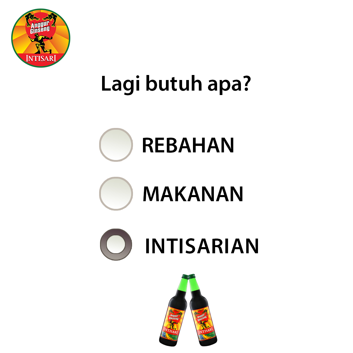 intisariID's tweet photo. Nah gimana tuh? Bener kan?
#AnggurGinsengIntisari #GinsengIntisari #GueIntisari #TemanIntisari https://t.co/OmkH3UEXXh