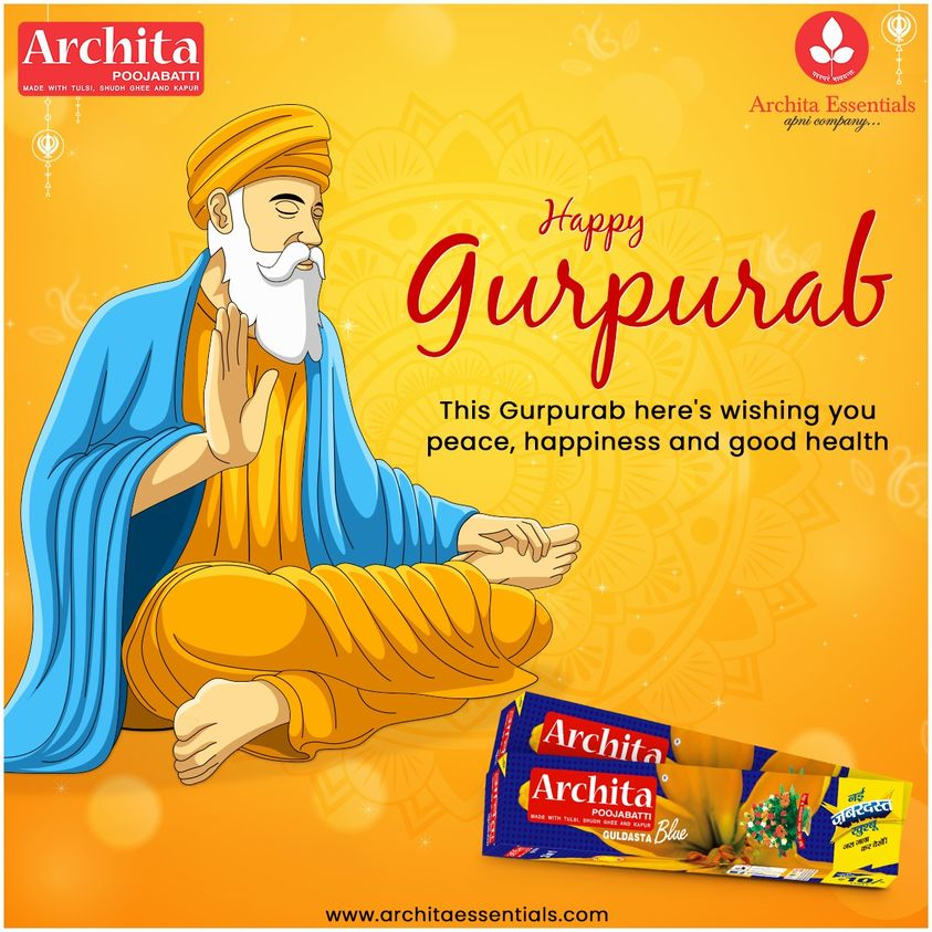 Architapvtltd's tweet photo. #Guru_Nanak_Jayanti

May the holy teachings of Guru Nanak Ji guide you through the correct path in life. 😇

Wishing you a very Happy Guru Nanak Jayanti!🙏

#HappyGuruNanakJayanti #GuruNanakJayanti2021 #ArchitaPoojabatti

https://t.co/WGuJCkxBR2 https://t.co/dJPich5gXB