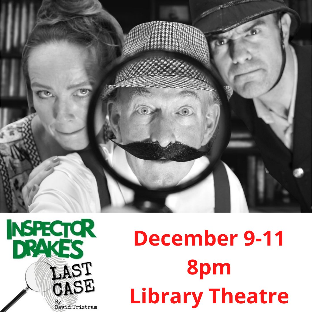 Comedy returns to Leighton Buzzard Library Theatre to bring you pre-Christmas cheer!
Inspector Drake's Last Case by David Tristram. December 9-11 at 8pm, at the Library Theatre, Leighton Buzzard.
Buy tickets at bit.ly/InspectorDrake…
£15 (inclusive of booking fee).