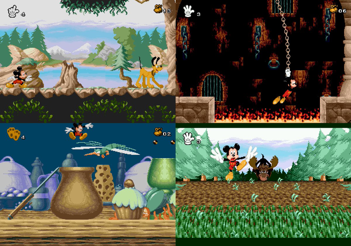 RetroGameGeeks's tweet photo. MICKEY MANIA: In 1994 Sega Mega-CD gamers guided a mouse through some of his greatest adventures. A wonderful platform game this version had several extras, did you ever summon other Mickey's to help you attack Pete? #retrogaming #Sega #MegaDrive #Disney #MickeyMouse #90s #gaming https://t.co/tyfZ4FDSnG