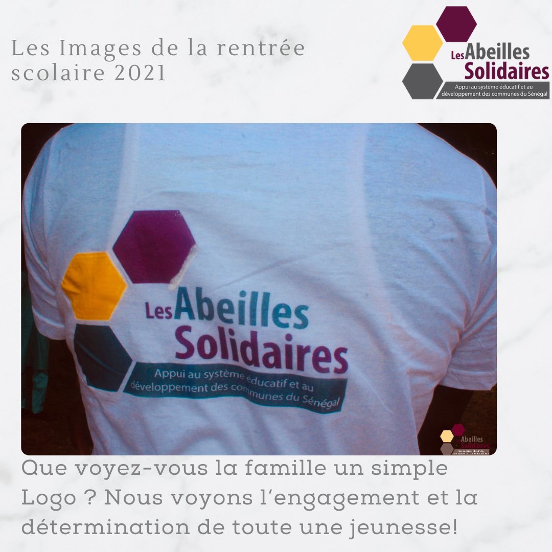LESAS_LESAS's tweet photo. Nous voyons la détermination, l’engagement et des sourires de toute une jeunesse. 

1600 enfants scolarités en 2021 grâce à l’accompagnement, l’appui des partenaires, la générosité de nos donateurs et le magnifique travail des équipes sur le terrain. 
#lesabeillessolodaires https://t.co/8e387Nv6kV