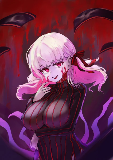 ( ˘ω˘ )o0(黒桜)
#Fate #FateHF #間桐桜 #黒桜 #illustration 