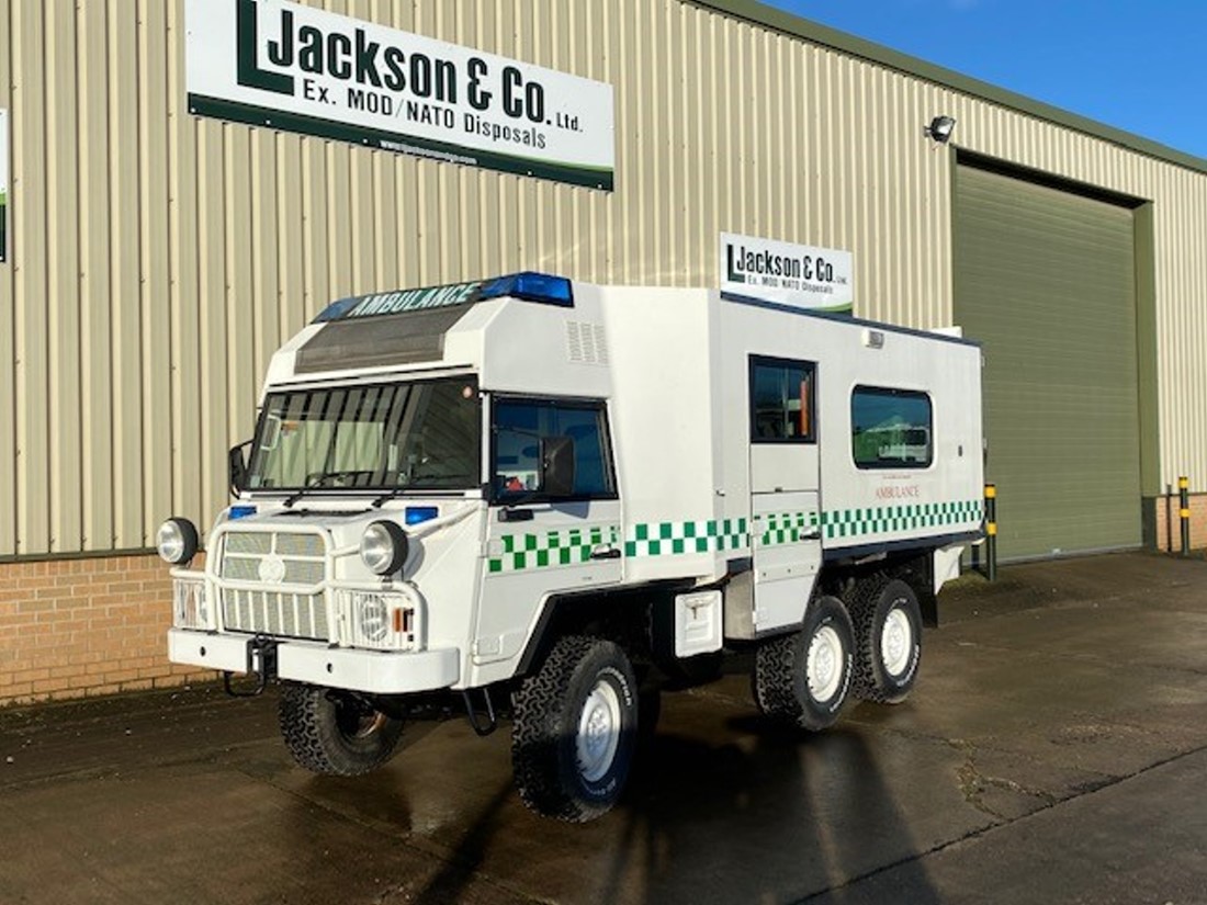 exarmyuk's tweet photo. Direct from the RAF we have a choice of 15x Pinzgauer 718 6x6 Ambulances in excellent condition throughout
built to a high specification include the following;
Volkswagen 6 cylinder 2.4 Litre Turbo Diesel Engine, Automatic Transmission
High/Low Range
https://t.co/ivwryOkFCE https://t.co/45PUDUjVyC