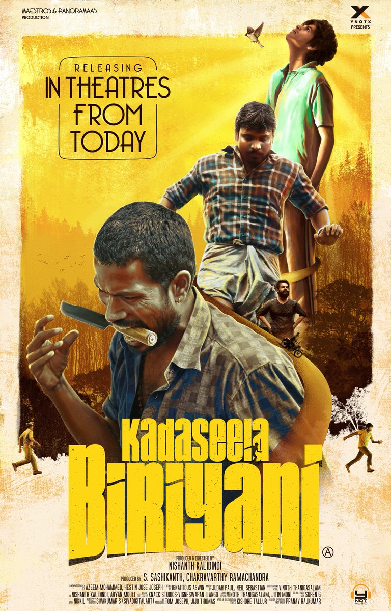 #KadaseelaBiriyani Brutal, twisted & pristinely dark violent story that crackles with tension & deadpan humor. Expertly crafted, shines in all fronts and What an act from Hakkim Shah and Vasanth Selvam! 

An highly satisfying aesthetic experience in its own right!