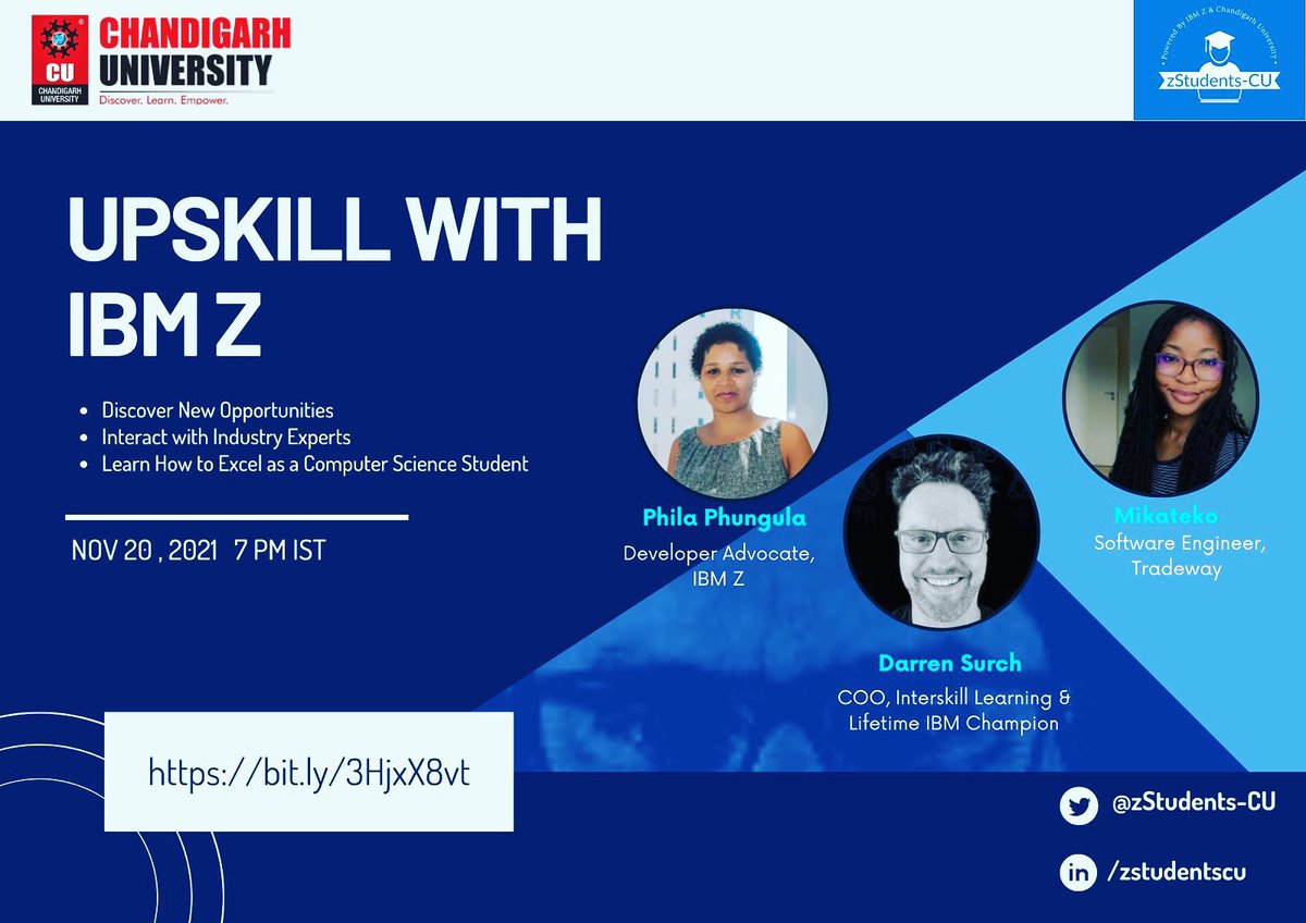 New to Computer Science? Looking to explore new opportunities? Join us today and interact with our amazing panelists to discover opportunities that’ll allow you to excel as a Student in Computer Science! Free, virtual &amp; exclusively for students! 🌟
🔗bit.ly/3HjxX8v