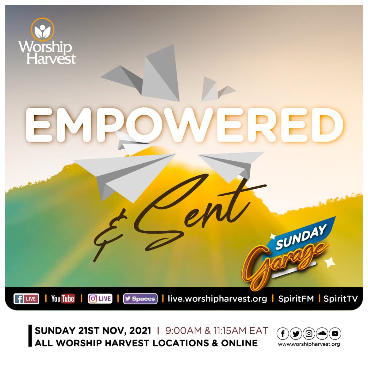 worship_harvest's tweet image. "Orphanhood is the Devil's business. Fatherhood is the Father's business"  Ap.@mosesmukisa

Join us for the #Best100Minutes of your week at 9AM and  11.15AM for the #FlowService at All our locations, Online and on @spirittvug and @Spiritfm966.

#EmpoweredAndSent
#WorshipHarvest