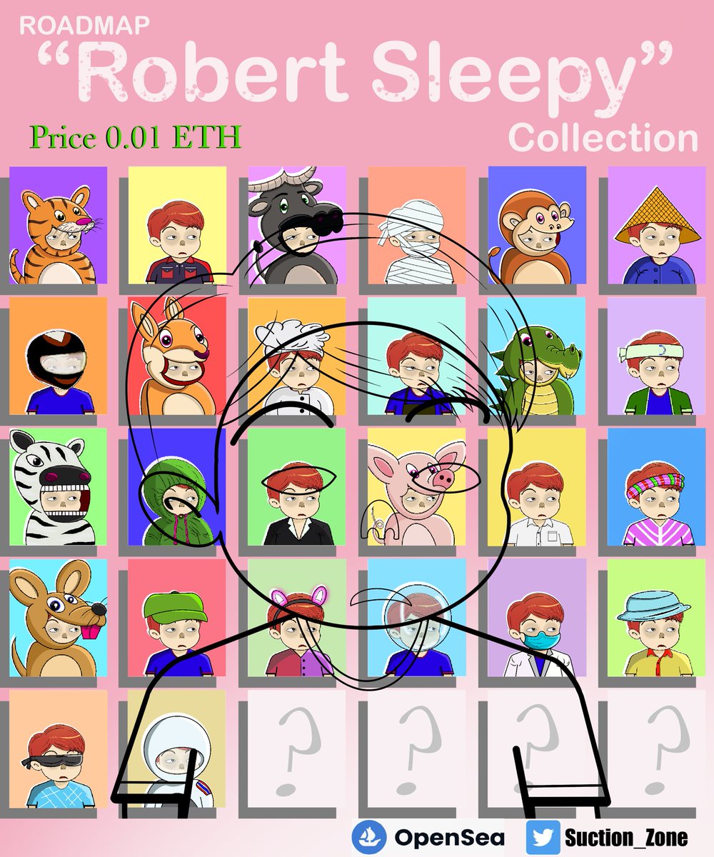 🚨🚨NEWDROP 🚨🚨
Robert Sleepy 26/30 Item

 Price : 0.01 ETH🎉🎉

You can go and watch it on👇👇

opensea.io/Suction_Zone

#NFTTHAILAND #NFTCommunity #nftcollector #NFTshill #NFTcommunitiy #NFTGames #nftpromoter #nft #NFT #NFTs