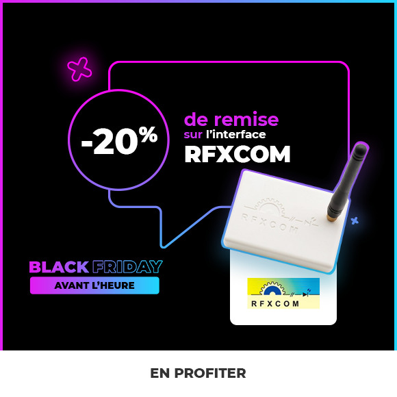 maisonetdomotiq's tweet photo. 🔥 Le Rfxcom, qui permet d'ajouter de nombreux protocoles domotiques à votre box, est à seulement 74€ en ce moment !
C'est à retrouver ici 👉 https://t.co/ecdAqafIqP
#DOMOTIQUE #SMARTHOME #BONPLAN #BLACKFRIDAY #RFXCOM #JEEDOM #EEDOMUS https://t.co/q0MpkSr5nL