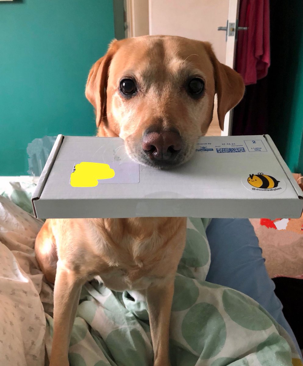 Debs_Brown's tweet photo. Post ๐ Itโs my birthday present to myself delivered by my adorable pooch
#Pinbadge #DnD #RollForJoy @doodlesbyben https://t.co/po8qA8ZNo5