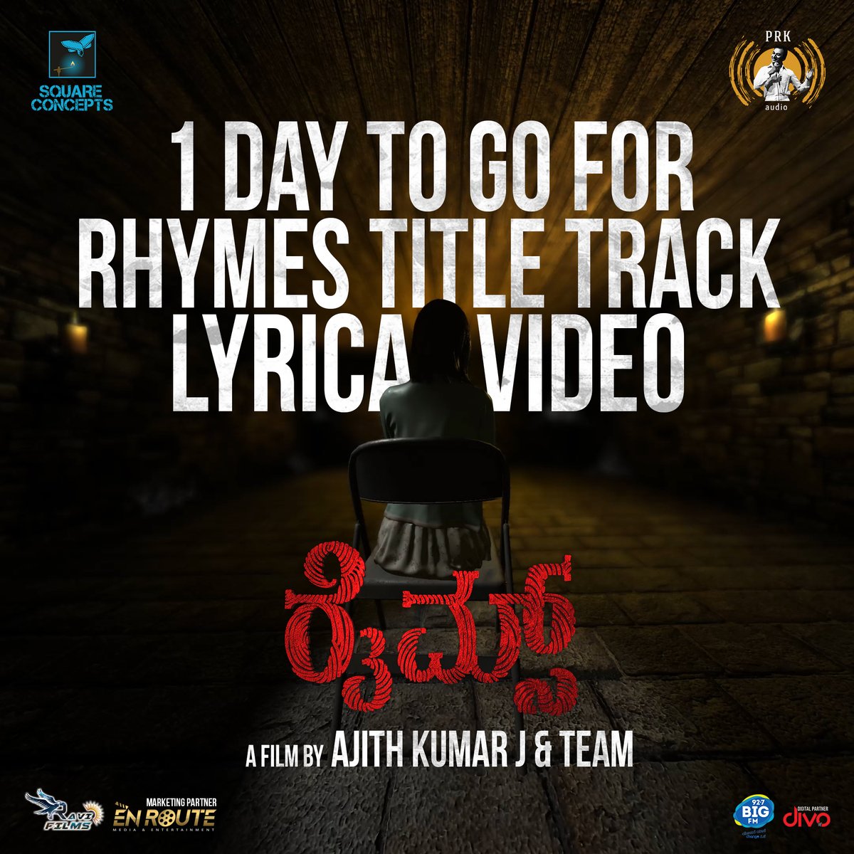 divomovies's tweet photo. Just 1⃣ day to go for the #RHYMES title track lyrical video release 👍
A Film by #AjithKumarJ & Team 🎥
#GnananaShekarSiddaiah #JustinAjith #AjithJayraj #ShubhaPoonja #SushmaNair @PRKAudio https://t.co/K3YKJgSGuz