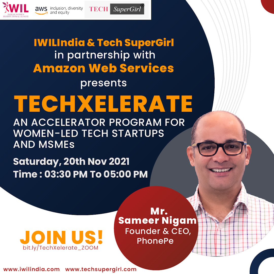 IWILwomenheroes's tweet photo. We’re introducing you to our next speaker of the evening Mr. #SameerNigam, Founder & CEO #PhonePe
He going to share his experiences, entrepreneurship journey and valuable thought on 'Product Launch and Growth'
#IWILIndia #Techsupergirl #Techxelerate #Deepasayal #phonepe https://t.co/7VDQWf27jd