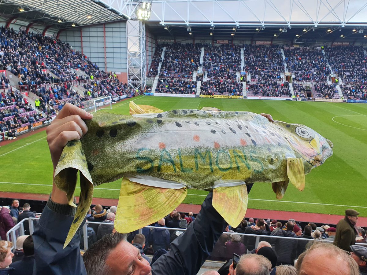 Two weeks since we had an unforgettable weekend! All down to <a href="/immarkmartin/">Mark Martin ⚽️🎤❤️</a> and the Jambos.
Good luck today <a href="/JamTarts/">Heart of Midlothian FC</a> from the Salmons 👊
