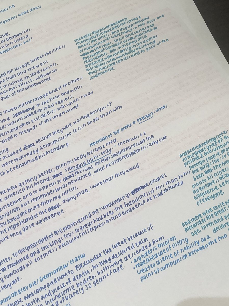 glqssyjrnls's tweet image. some messy notes to help me memorize my latin set texts for next week! #studyspo #studytwt