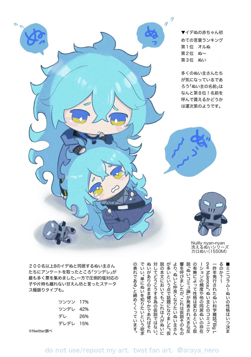 blue hair long hair chibi multiple boys yellow eyes male focus 2boys  illustration images