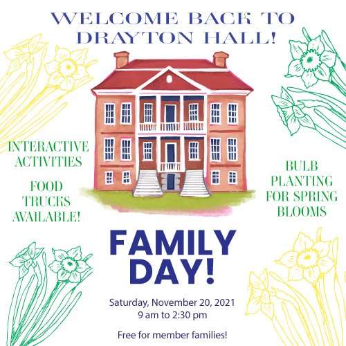 draytonhall's tweet photo. Today is Welcome Back Famiyl Day at Drayton Hall! Join us for bulb planting, mini-landscape walks, and interactive learning rfom 9 am to 2:30 pm. https://t.co/30TQKBNTLG #chs https://t.co/PlERlrrGN4