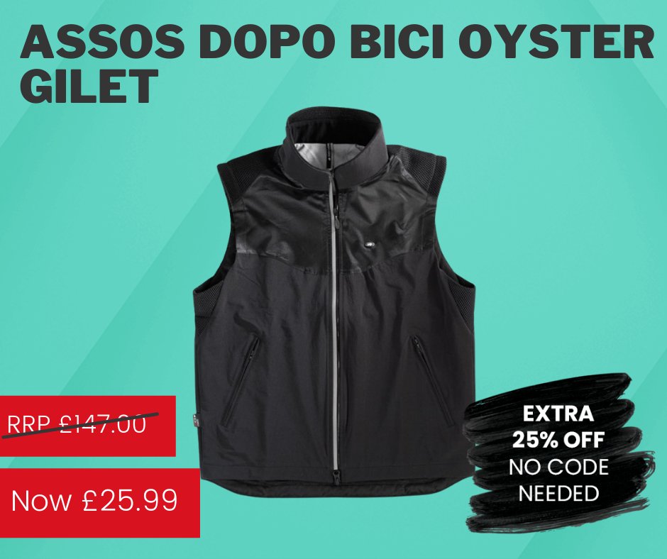 AssosOutlet's tweet image. Assos Dopo Bici Oyster Gilet NOW JUST £25.99! 🚲

🛒 Shop Here: ow.ly/A73a50Gy8if