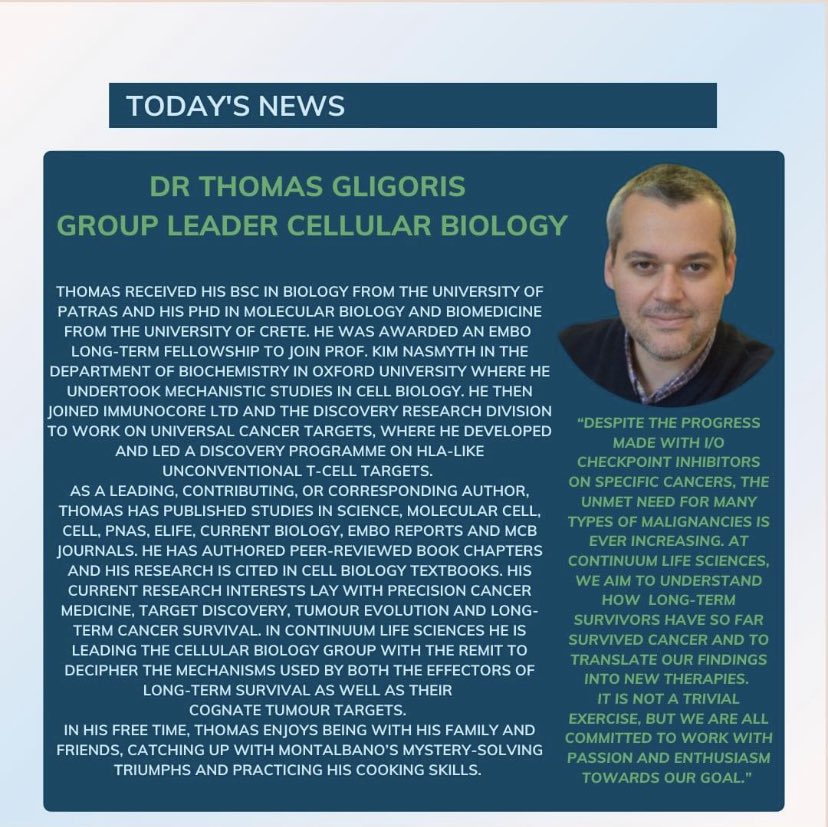 Introducing Dr Thomas Gligoris