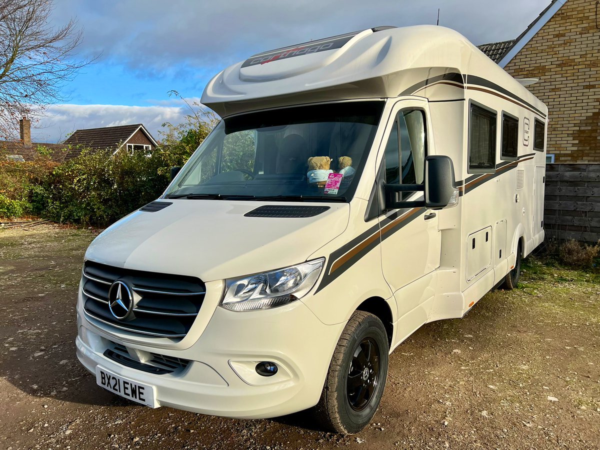 MotorhomeVlog's tweet photo. 🚐🤩 Good Afternoon! Well we slept like babies last night after picking up the Mercedes C-Tourer T 148 H ( 2021) 
Absolute dream to drive 👍🏼

Well done to all those that guessed right 🚐🤩👍🏼

Now onto a site near the coast for a walk 😃🌊🚐

#motorho #mercedes #carthago https://t.co/1vIhUDeyWZ