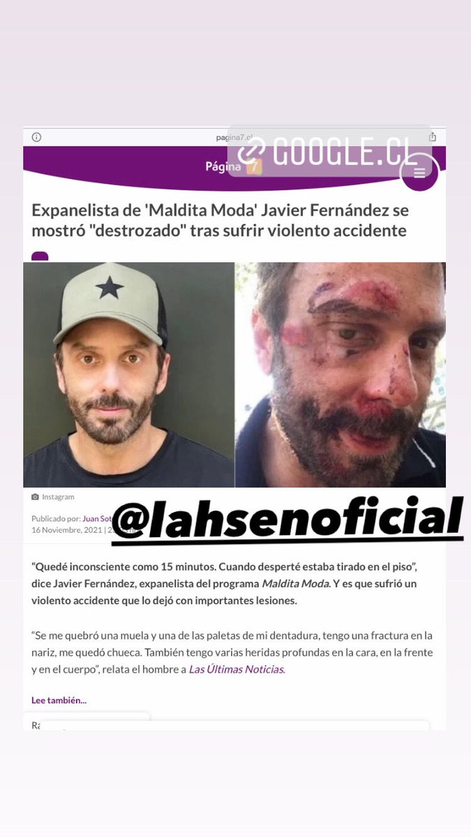 fernandezjavi's tweet photo. @debora_calderon  querida miga ojalá @RipleyChile  no  vendan más @lahsen_chile  mira lo que pase yo son una estaba se me rompió de la nada https://t.co/Y8bcSG6XbE