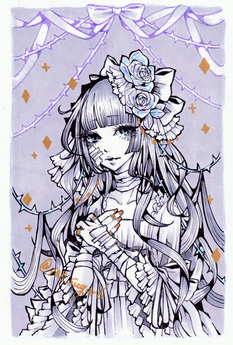 【硝子の瞳】
【玻璃の荊】

ポストカードサイズ

#企画公募展fragile 