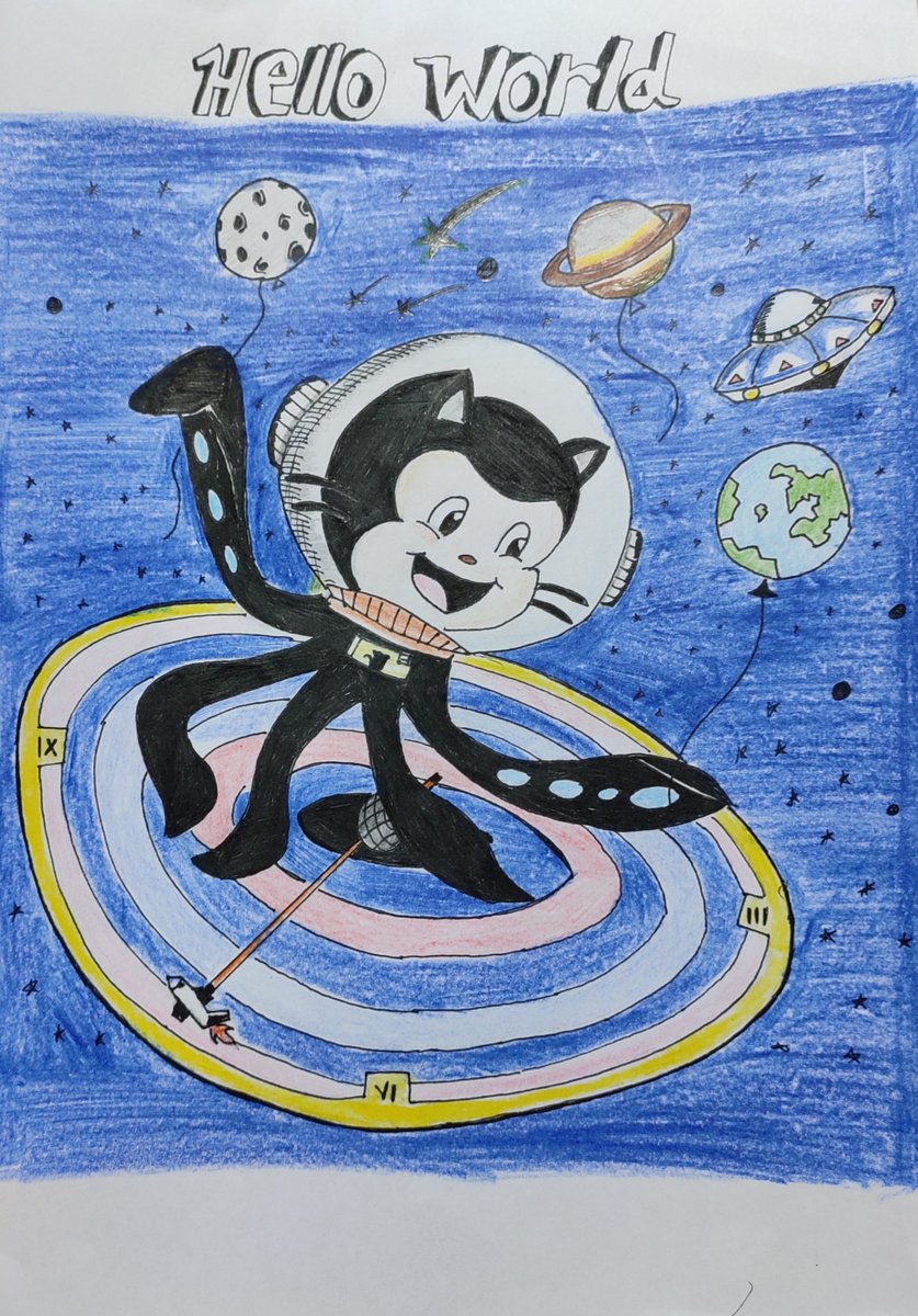 manvish_k's tweet image. what is Octocat doing with space and time?..🤔Managing their complexities maybe..@GitHubEducation #MyOctocat #BackToHacking