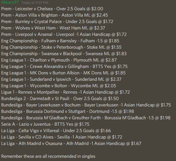 Mearsy_'s tweet photo. Saturday's Picks GL https://t.co/MZsf1DGCe2