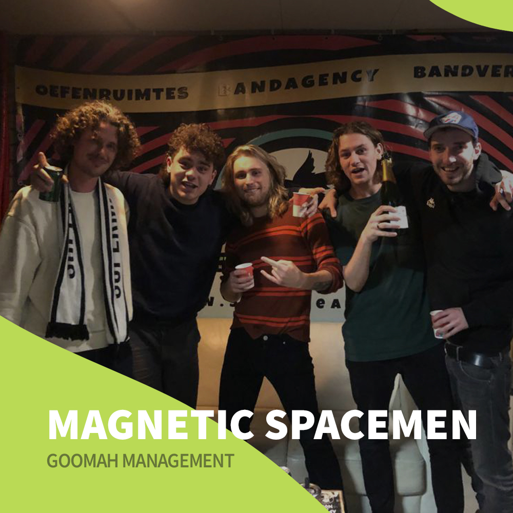 Naast boekingen gaan we vanuit Goomah Music nu ook het management voor Magnetic Spacemen verzorgen!