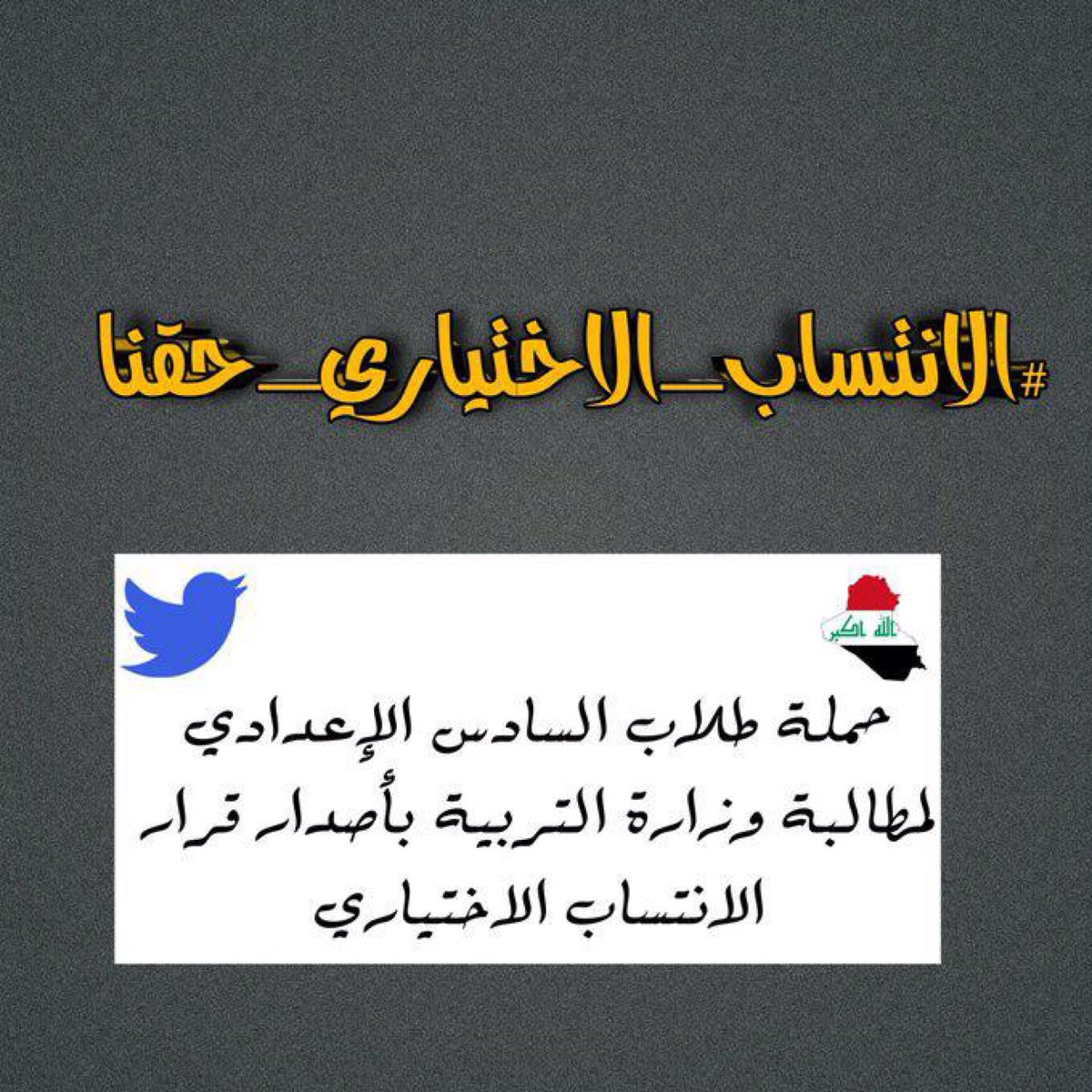 1Moon_q12's tweet photo. الانتساب بدون شروط المفروض مثل العام اختياري
@moedu_iq @AliHamidDulaimi @al_ghrery 

#الانتساب_الاختياري_حقنا https://t.co/uTwBCqkANY