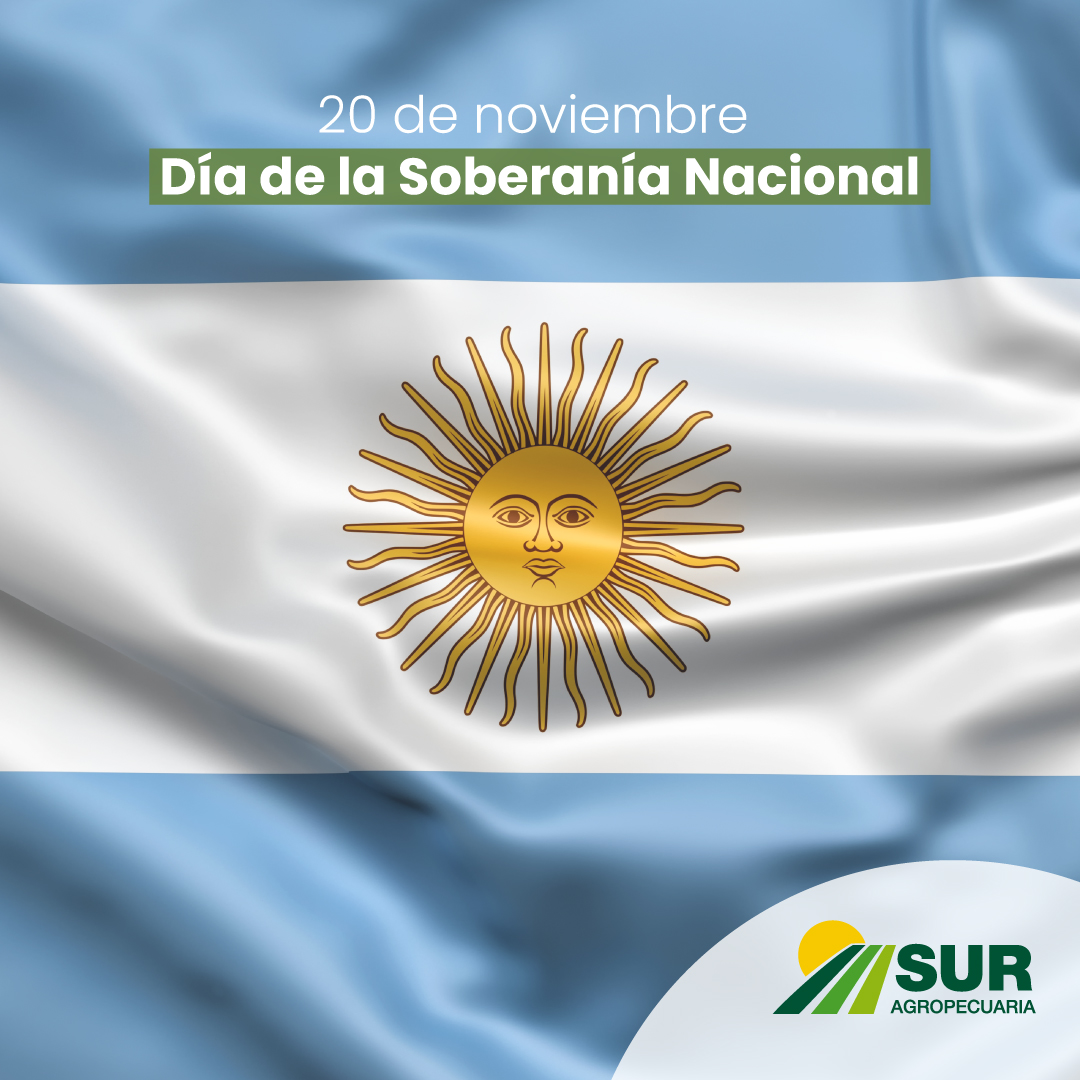 SurAgropecuaria's tweet photo. 20 de noviembre | Día de la Soberanía Nacional
#DíadelaSoberaníaNacional #argentina #campoargentino #granos #suragropecuaria https://t.co/TAKk9TWqFD