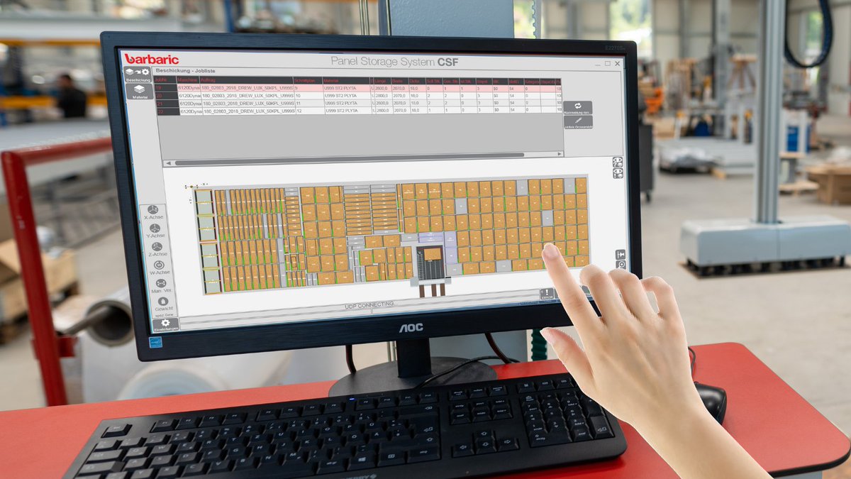 Our CSF #ClientSoftware is the optimal #software solution for storage and #retrievalsystems in #panelprocessing applications. Our customers not only approve of the exceptional ease of use but also the high number of technical features. More:barbaric.at/en/panelstorag… #storagesystem