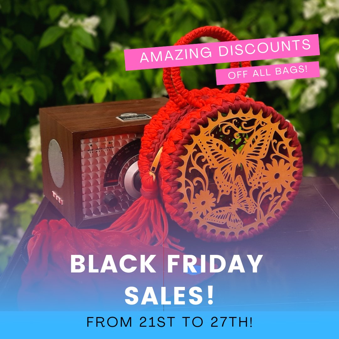 BlueRose_ghana's tweet photo. You ask we deliver!
Join us from the 21st to 27th of November for our Black Friday Sale!
Get ready to enjoy up to 15% off all bags!

Kindly retweet , we definitely know someone on your TL will love this 💙 https://t.co/FSTSbggm2U