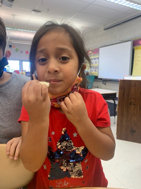 Our first harvest. Our students enjoyed the radishes they planted.