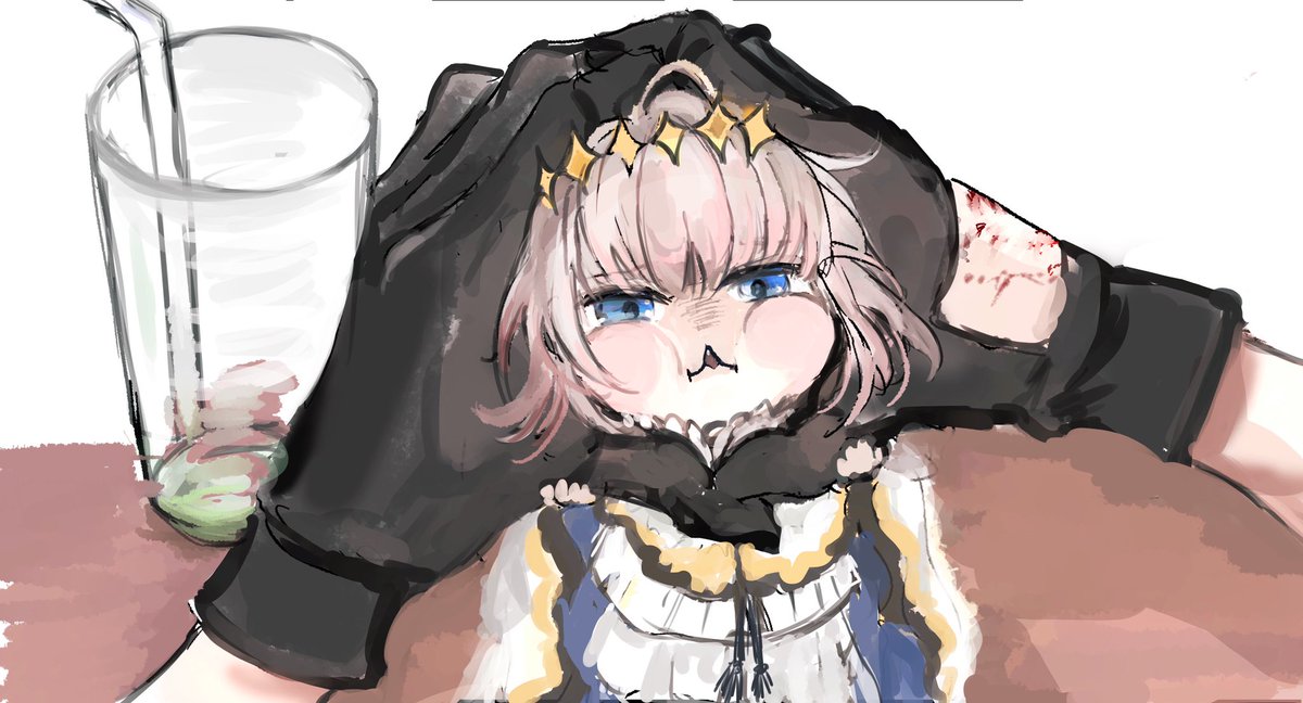 oberon (fate) blue eyes male focus gloves black gloves fur trim cape fur-trimmed cape  illustration images