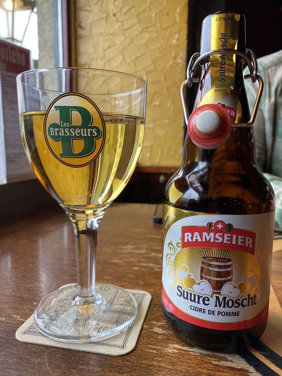 When I’m Rome…or Geneva for that matter #nowdrinking Ramseier Suure Moscht #cheers