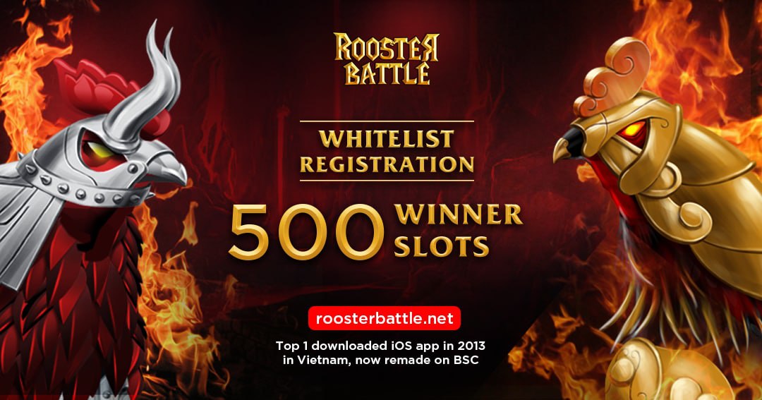 #Whitelist registration form has been already opened. Take your chance now!!! gleam.io/BKVhV/roosterb…
#RoosterBattle