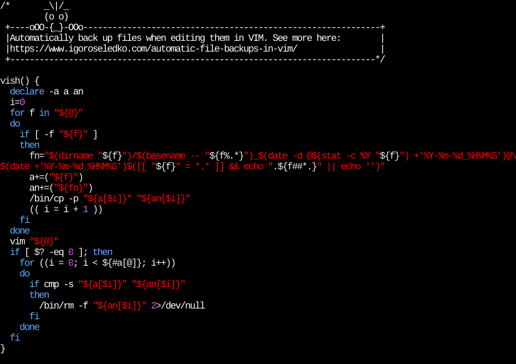 igor_os777's tweet image. Ever wished you backed up that file before making stupid changes to it? #Linux #bash #unixshell #unix
