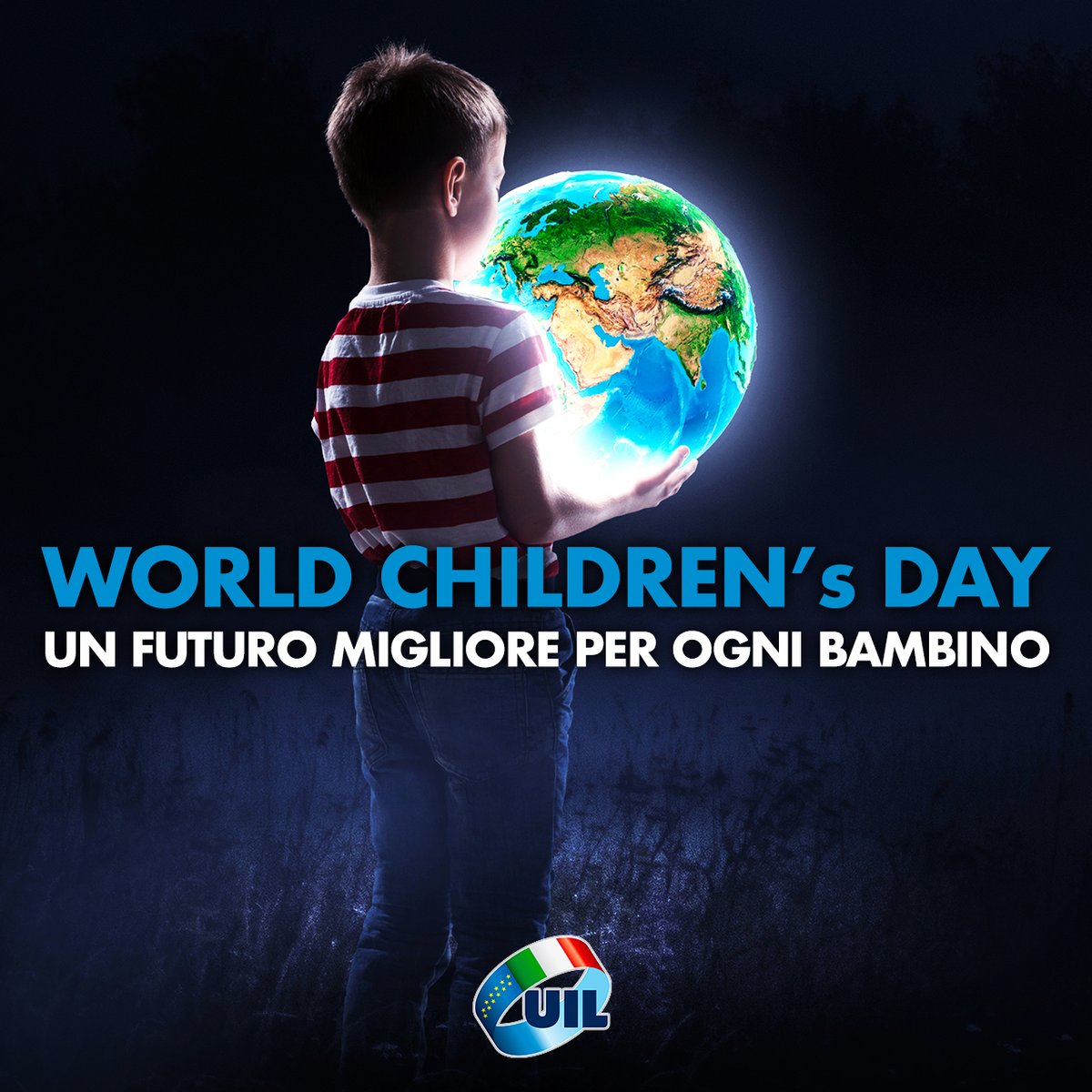 Diamo ai bambini i mezzi per immaginare un futuro migliore. Ecco perché oggi, nella giornata Internazionale dei Diritti dell’Infanzia e dell’Adolescenza, la UIL ribadisce il suo impegno a tutela dei minori.
(Domenico Proietti, Segretario Confederale UIL) 
#WorldChildrensDay