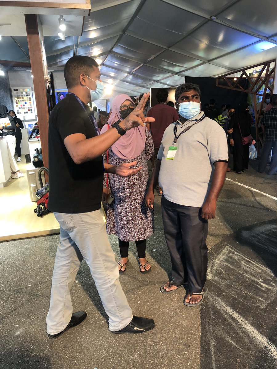 ayadymv's tweet photo. Maldives Living Expo 2021 final day spirit is going strong. Our teams will be available till 10pm tonight. #VisitandWin a Complimentary Home Content Plan. https://t.co/2OsDTNcSCF