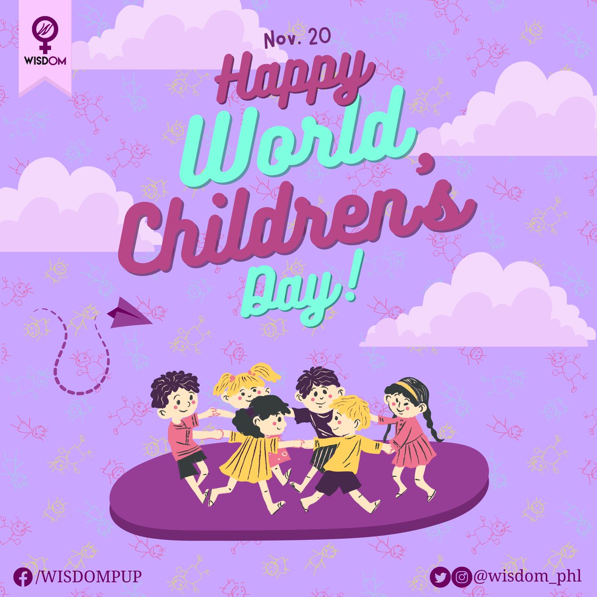 In 1954, World Children's Day was established to promote the rights of children and the improvement of their welfare. 

#WorldChildrensDay
#SafeSpacesForChildren
#WISDOMPUP