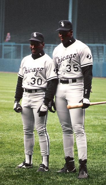 BaseballHistoryNut on X: .@TimRaines30 and frank Thomas