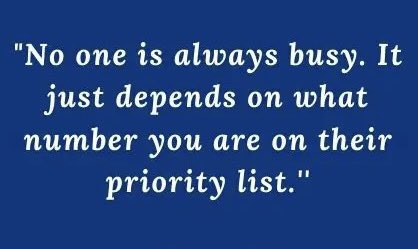 Time is something you can’t get back, don’t waste it waiting….You are at the top of someone else’s list. Put your name there. #RespectYourself