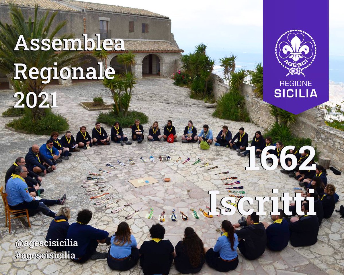 Con 1662 iscritti e 205 gruppi rappresentati (rispettivamente il 49.5% e 95.7% degli aventi diritto) ha il via questa domenica l’Assemblea Regionale dei capi dell’Agesci Sicilia, il momento più importante di democrazia associativa della nostra regione.