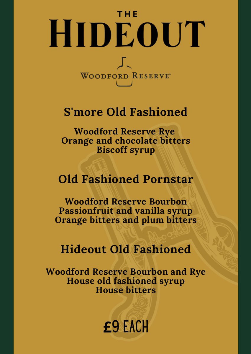 The Hideout (@hideout_bath) on Twitter photo How about a S’more Old Fashioned with <a href="/WoodfordReserve/">Woodford Reserve</a> Rye, Biscoff syrup and chocolate and orange bitters?
We’re celebrating Old Fashioned Week (fashionably late, obvs) by slinging some extra special drinks until Tuesday…🥃
#getinvolved #oldfashioned #hideoutbath How about a S’more Old Fashioned with <a href="/WoodfordReserve/">Woodford Reserve</a> Rye, Biscoff syrup and chocolate and orange bitters?
We’re celebrating Old Fashioned Week (fashionably late, obvs) by slinging some extra special drinks until Tuesday…🥃
#getinvolved #oldfashioned #hideoutbath