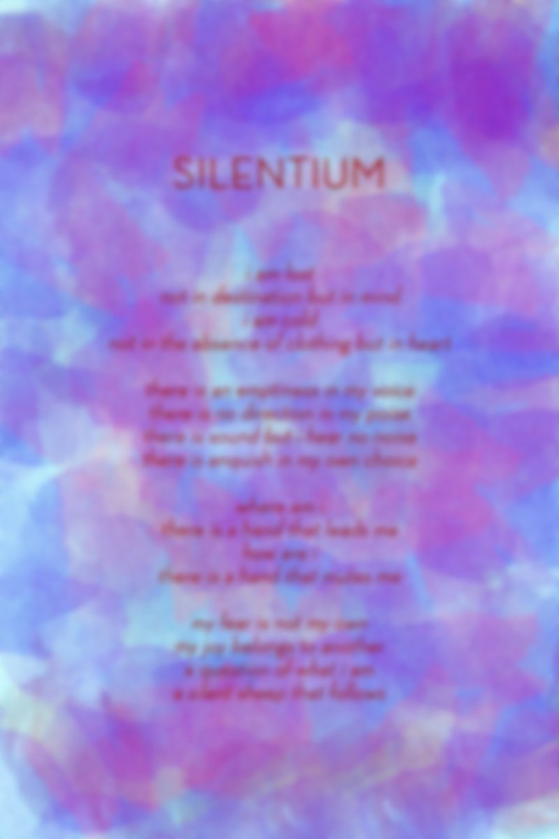 AllFlyStudios's tweet image. “SILENTIUM” - My Genesis piece available on @withFND. This is a poetic artwork from a pair that illustrates being emotionally silent and blind.

This work is accompanied by a Free Verse Poem, exclusive to the collector.

foundation.app/@AllFlyStudios