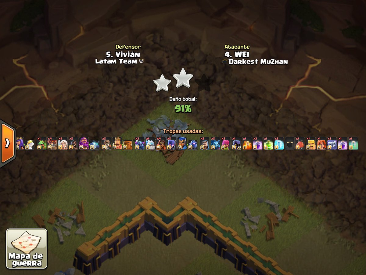 Latam Team (@latamfamily) on Twitter photo Nos despedimos en R32 en la <a href="/GlobalClashCup/">Global Clash Cup</a> contra <a href="/DarkestMuZhan/">Darkest MuZhan</a> siempre es un placer enfrentar a tan Grandes jugadores.Con un marcador 13-12.
Las bases realizadas por <a href="/MemoryDoom/">MemoryDoom</a> y <a href="/raco12coc/">raco12</a>
Nuestro Line up:
<a href="/VivianCoC/">Vivián</a>
<a href="/MemoryDoom/">MemoryDoom</a>
<a href="/EmersonPrez15/">Emerson Pérez</a>
<a href="/PepeMo261/">Pepe Mo 愛</a>
<a href="/rafa_d24/">Rafa D24</a> Nos despedimos en R32 en la <a href="/GlobalClashCup/">Global Clash Cup</a> contra <a href="/DarkestMuZhan/">Darkest MuZhan</a> siempre es un placer enfrentar a tan Grandes jugadores.Con un marcador 13-12.
Las bases realizadas por <a href="/MemoryDoom/">MemoryDoom</a> y <a href="/raco12coc/">raco12</a>
Nuestro Line up:
<a href="/VivianCoC/">Vivián</a>
<a href="/MemoryDoom/">MemoryDoom</a>
<a href="/EmersonPrez15/">Emerson Pérez</a>
<a href="/PepeMo261/">Pepe Mo 愛</a>
<a href="/rafa_d24/">Rafa D24</a>