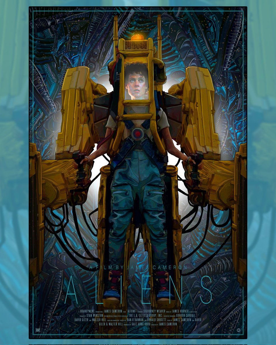 I’m proud to share my contribution to Printed In Blood’s officially licensed ALIENS art book. Thank you @printedinblood 20th Century Studios, and Sigourney ‘actual’ Weaver for approving my piece 🤙👽